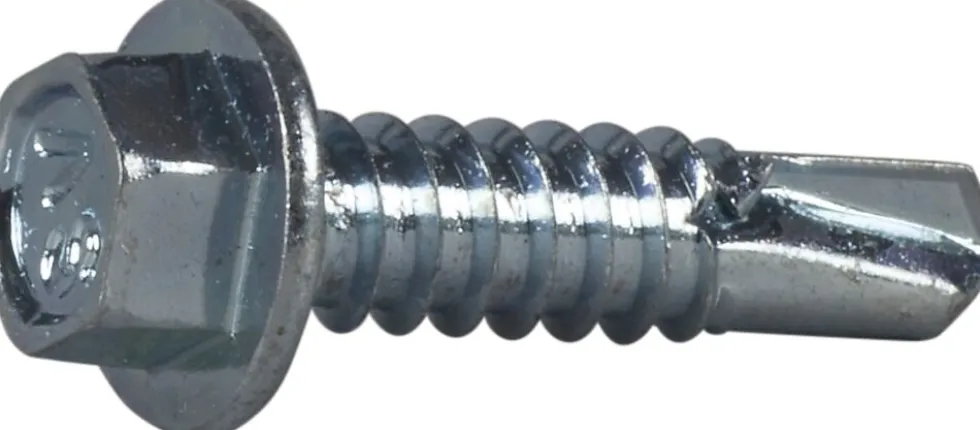Plateskrue borspiss 6,3x25 fzb-250 uten tetningsskive blankforsinket