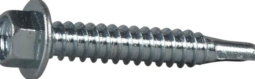 Plateskrue borspiss 6,3x38 fzb-200 uten tetningsskive blankforsinket
