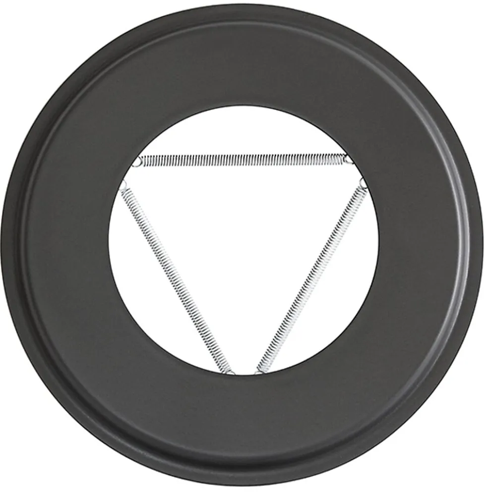 Pyntering Ø 125 mm sort matt emalje