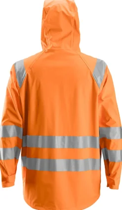 Regnjakke 8233 PU High Vis kl.3 oransje XL