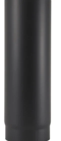 Røykrør ø150 l750 rett mbe matt sort emalje 2,3mm