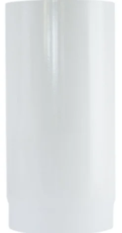 Røykrør ø150 l250 rett whe hvit emalje 2,3mm