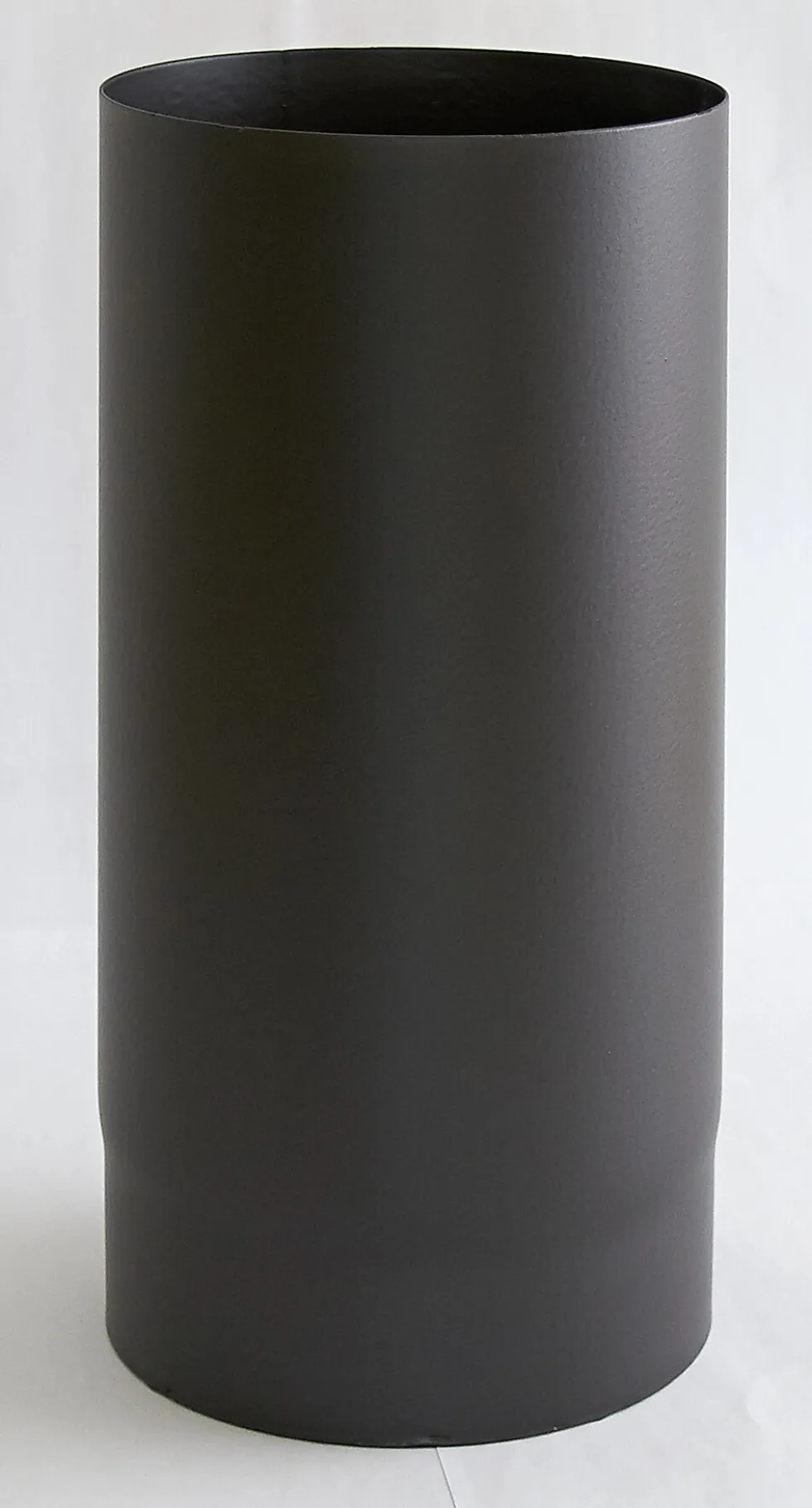 Røykrør rett Ø125/150 mm matt sort