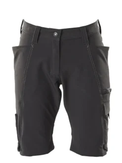 Shorts 18044 svart c48 kvinne, pearl fit, stretch