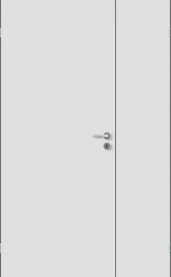 Sidefelt innerdør Sletten Kompakt hvit 50x210 cm