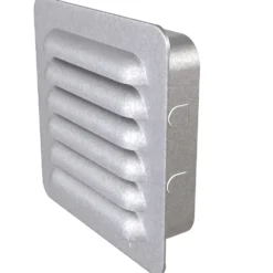Sjalusirist med karm galvanisert 150x150 mm