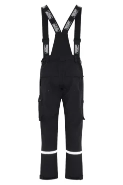 Skallbukse med seler 4WS-4083 sort str L