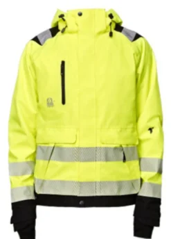 Skalljakke Hi-Viz KL.3 gul/sort XL