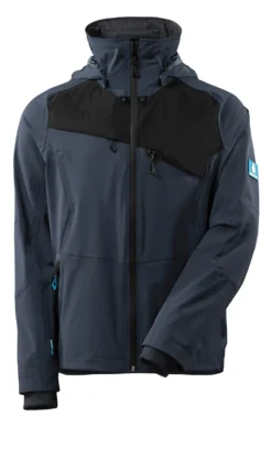 Skalljakke marine/svart M