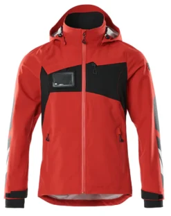 Skalljakke 18001 rød/svart 2xl vanntett