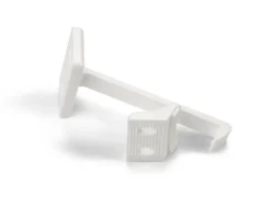 Skap/skuffelås 5002 plast hvit sb pk 3 stk