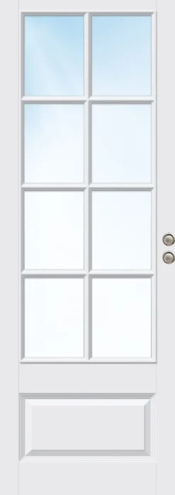 Skyvedør Ida helglass hvit 80x210 cm