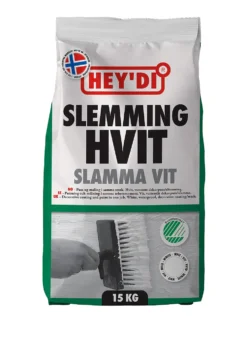 Slemming hvit 15 kg heydi vanntett dekorpuss for mur og betong