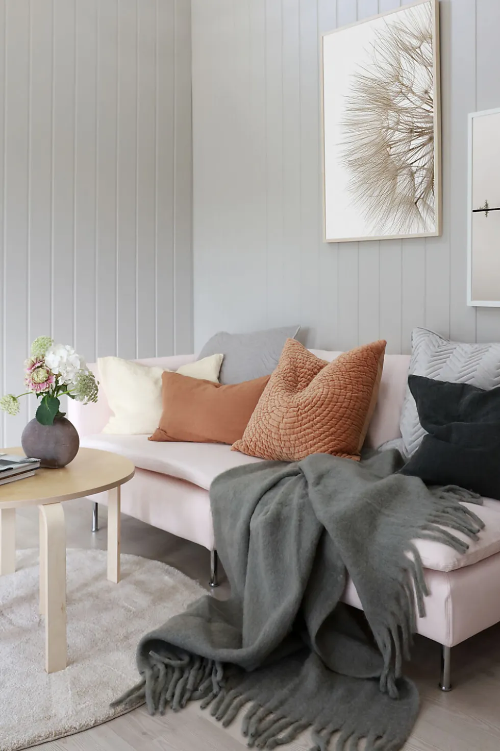 Smartpanel Vegg struktur Skygge Lys sand