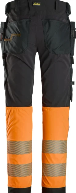 Snickers Workwear Bukse 6231 Sort/Oransje KL1 58