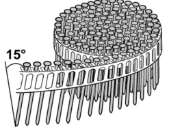 Spiker coil 15gr 2,5x50 a4 -1750 plastbåndet 15 grader syrefast stål
