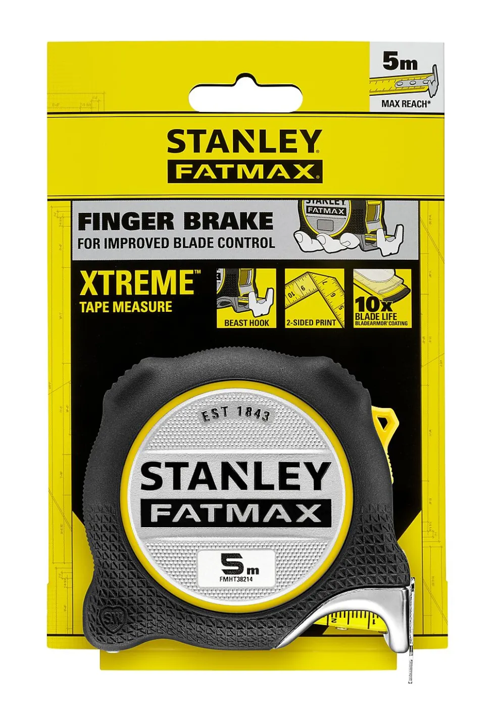Stanley Fatmax målebånd 5 meter