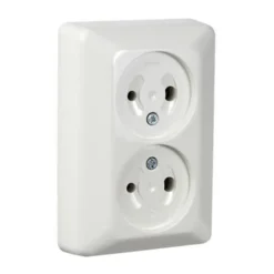 Stikkontakt dobbel 12 volt 2 pk