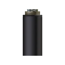 Stålpipe a-modul ø 150x550 mm isolert sort lakkert