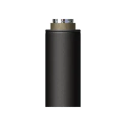 Stålpipe ø150 combi hel 550 mm bp helisolert-svart lakk