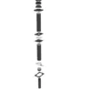 Stålpipe flatt tak Ø150 3,5 meter