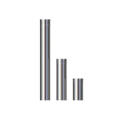 Stålpipe ø150 uisolert 250mm bp black paint