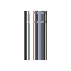 Stålpipe ø150 uisolert 250mm bp black paint