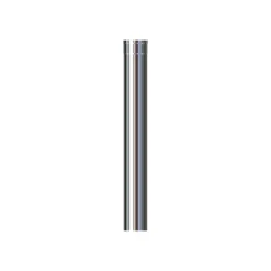 Stålpipe ø150 uisolert 1100mm bp sort lakk