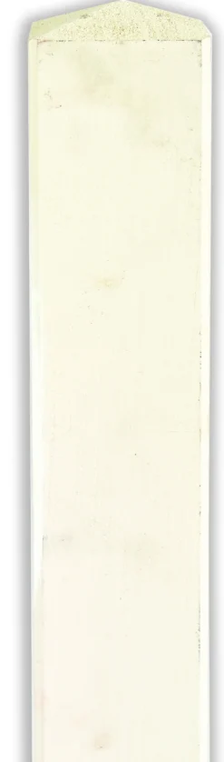 Stolpe for levegg hvit 9x9x100cm