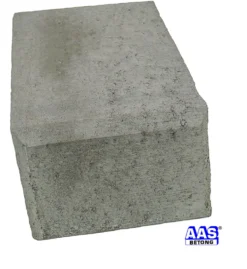 Støttemurblokk glatt sving 25x32x17 cm