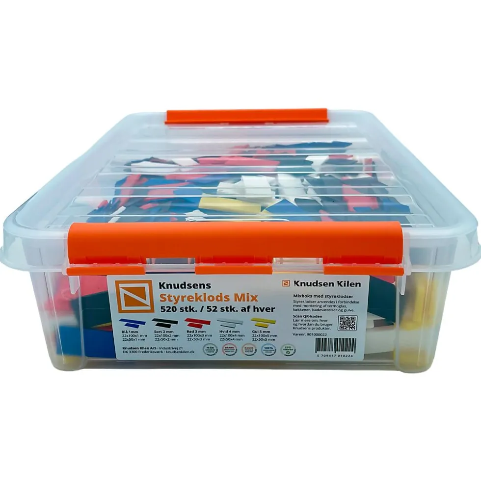 Styreklosser Mix plastboks á 520 stk