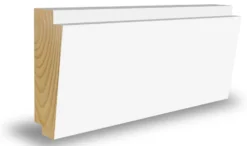 Taklist furu dobbelskygge hvit bomull S0502-Y 21x45x4400 mm