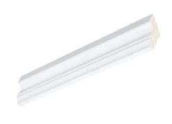 Taklist furu skrå 45 grader hvit bomull S0502-Y 20x44x4400 mm