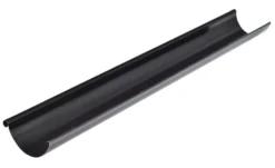 Takrenne sort stål 4 meter 125 mm