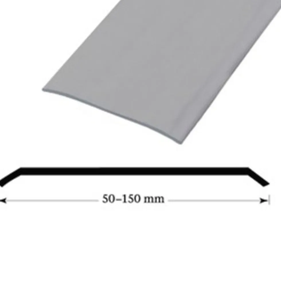 Terskel list rustfritt stål 60 mm 2 meter