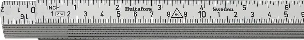 Tommestokk alum a61-2-10 metris/tomme hultafors
