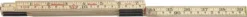 Tommestokk 1 meter tre 61-1-6 metrisk gradering/engelsk tomme