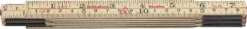 Tommestokk 1 meter tre 61-1-6 metrisk gradering/engelsk tomme