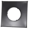 Topp-plate 450x450 ø150 sort rehabilitering