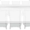 Trekk for hagemøbler 220x130x85 cm 80g/m² 210D