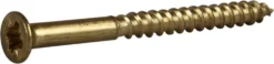 Treskrue inv sh 3,45x38messing -10 senkhode for bruk innendørs