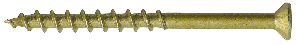 Treskrue inv 3,0x25 messing senk bk a20 senkhode pz 1 din 7997