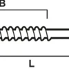 Treskrue utv sh 6x100 a4 a-100a4 syrefast senkhode
