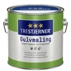 Trestjerner gulv bl hvit 0,75lgulvmaling blank