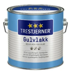 Trestjerner gulvlakk vanntynnbar matt 3 liter