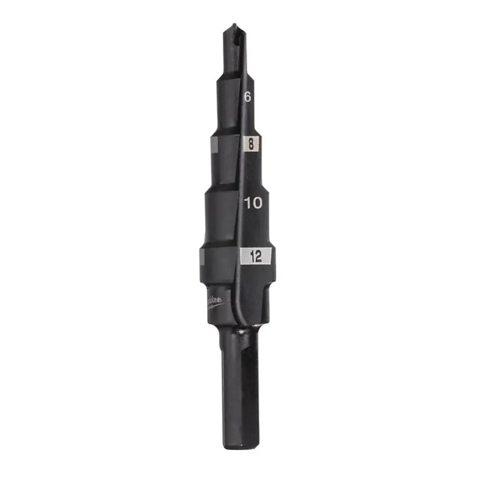 Trinnbor 4-12mm - 2mm trinnmilw