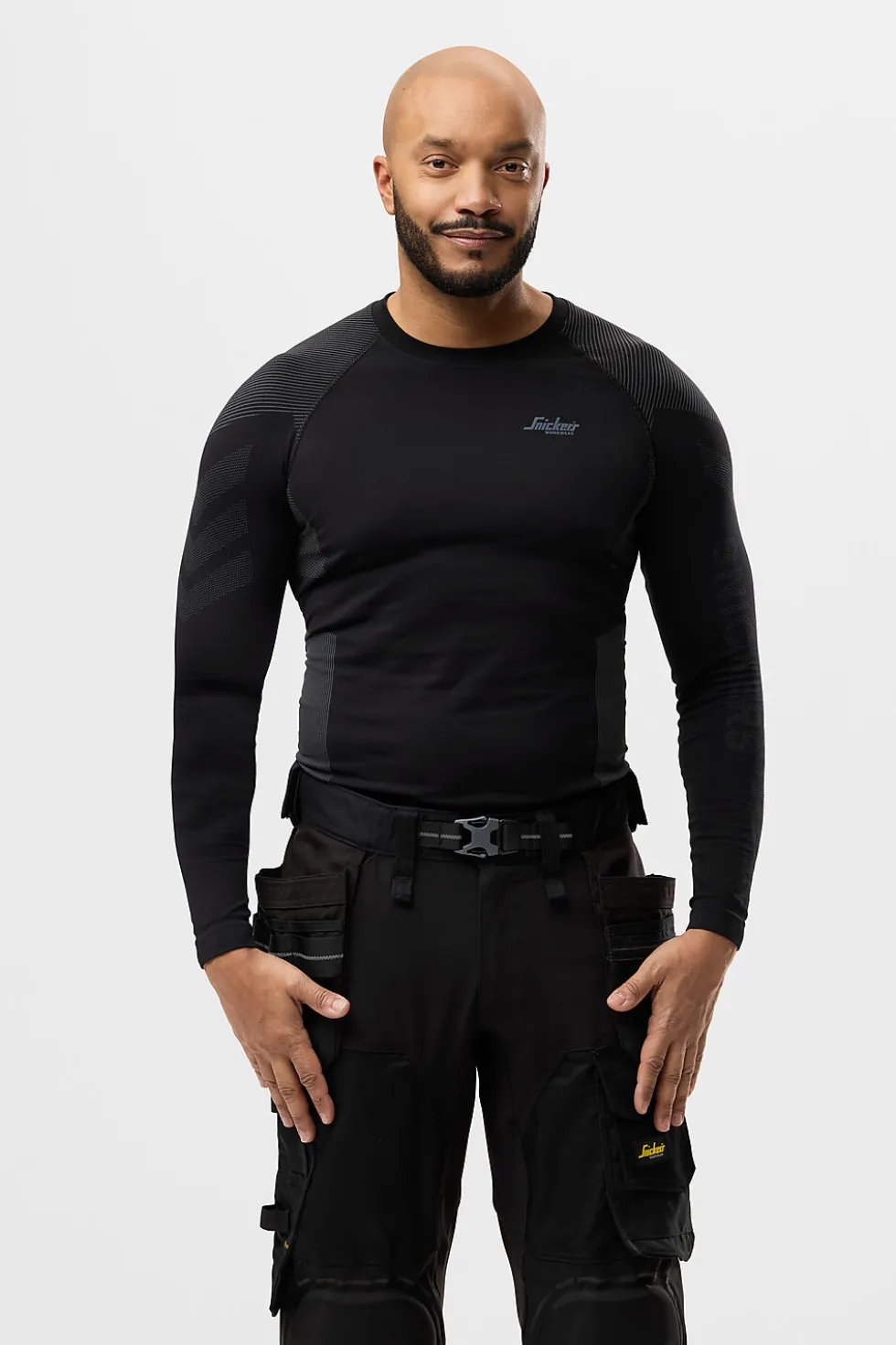 Undertrøye 9491 sømløs sort s snickers workwear