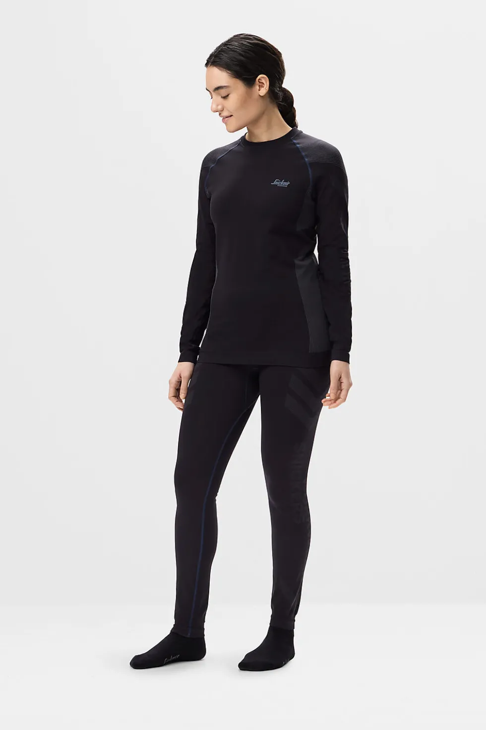 Undertrøye 9491 sømløs sort s snickers workwear