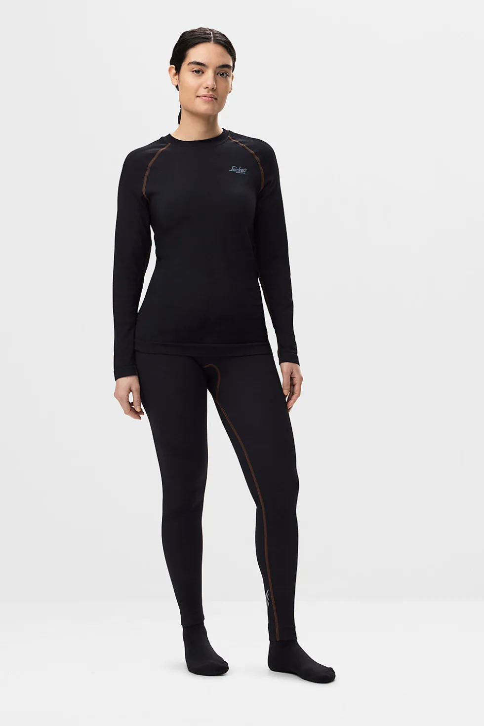 Undertrøye 9491 sømløs sort s snickers workwear