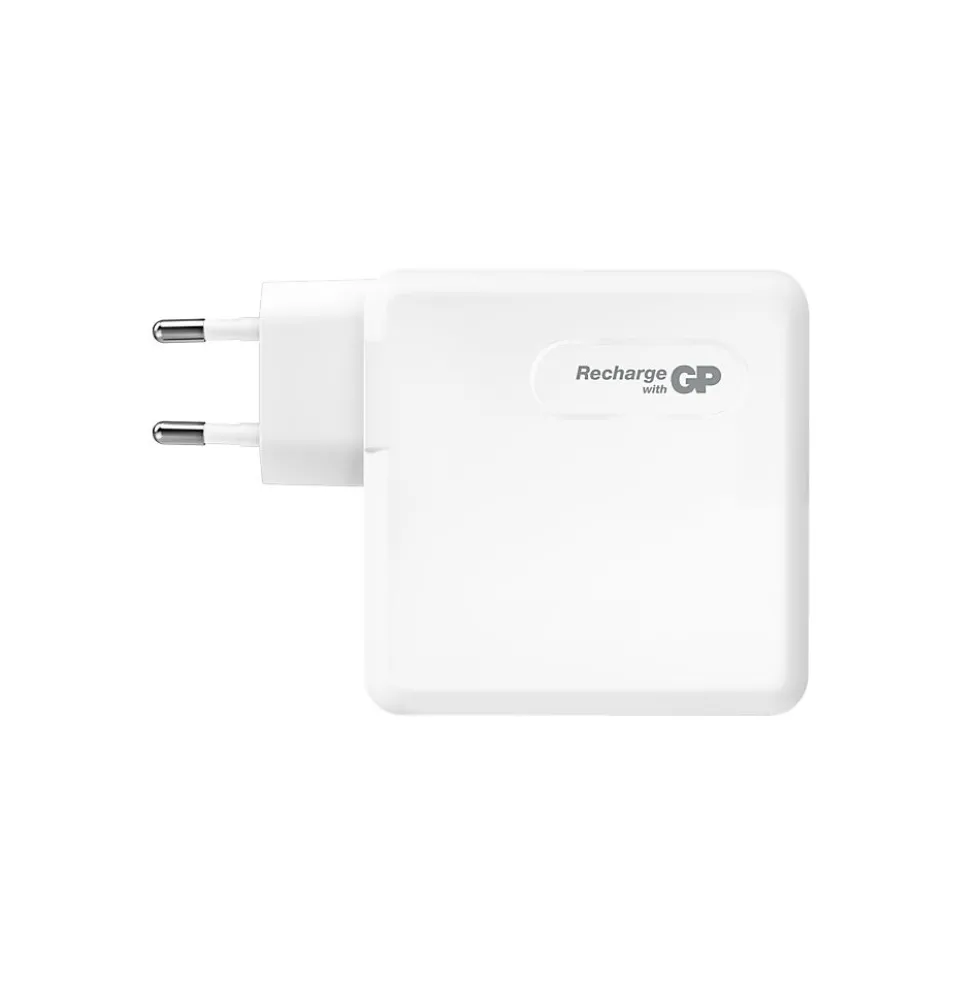 Vegglader GaN PD 100W 2x USB-C og A